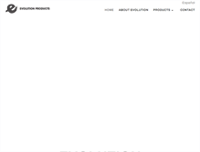 Tablet Screenshot of evolutioncalifornia.com